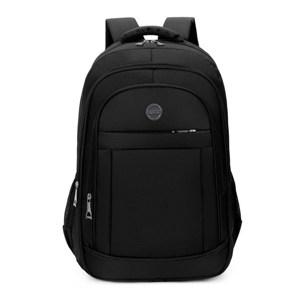 

backpack work office students men's outdoor travel waterproof oxford large capacity lapblack