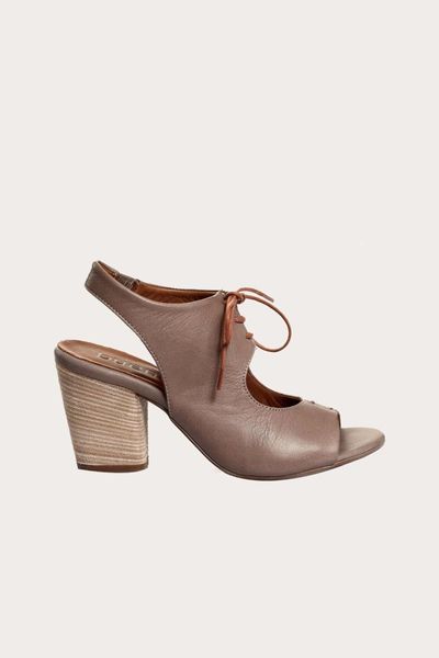 

sandals gray leather female high-heeled, Black