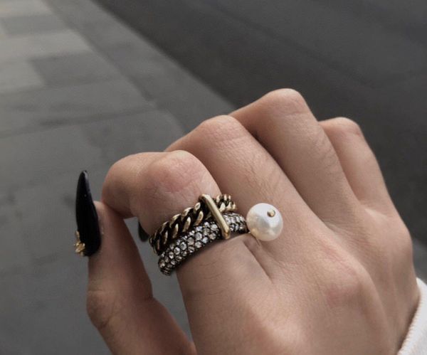 

fashion diamond letter love rings bague for lady women party wedding lovers gift engagement jewelry with box, Silver