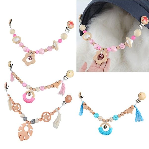 

stroller parts & accessories baby wooden toys pram clip hanging mobile bed holder music rattle pacifier dummy play gym