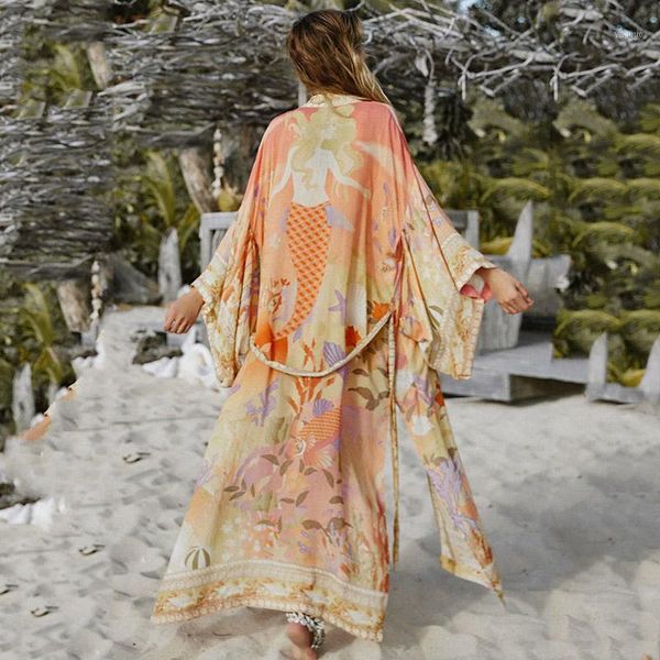 

kimono beautiful wild rose jacket women cardigan bohemian beach long shirts blusas chaqueta mujer women's swimwear, White;black