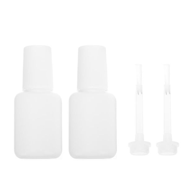 

nail gel 11pcs polish bottles empty bottle with brush 10ml glue oil jars, Red;pink