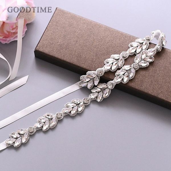 

wedding sashes fashion women belt bride party dress handmade crystal applique gift for girl up accessories, White