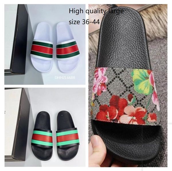 

2020 slides summer beach indoor flat g sandals slippers house flip flops with spike sandal with box, Black