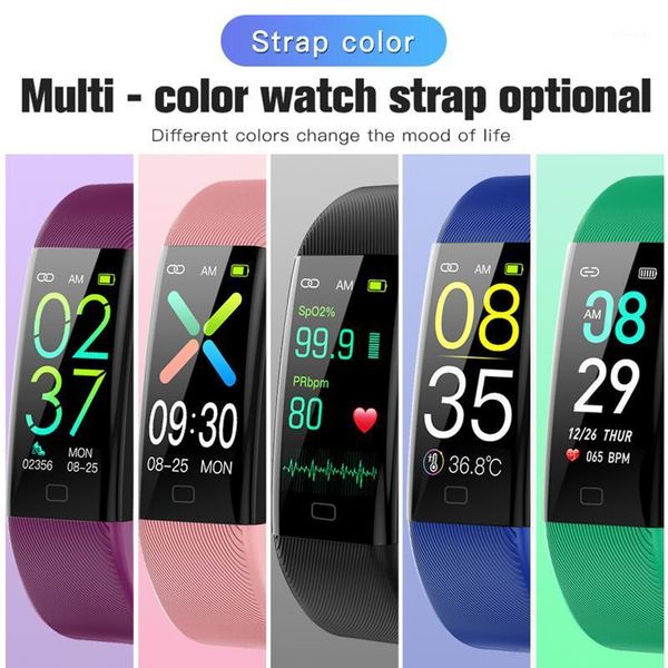 

smart wristbands body temperature detection bracelet immunity measure blood pressure heart rate fitness ip68 waterproof1
