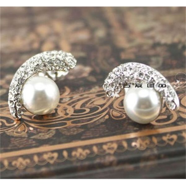 

crystall pearl lady;s earings (1.1*1.7cm) (ming320, Silver
