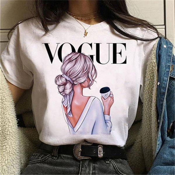

Fashion And Women Graphic Print Mens Tops Harajuku Vogue Feamle Casual Short Sleeves Tees Clothes, White;black