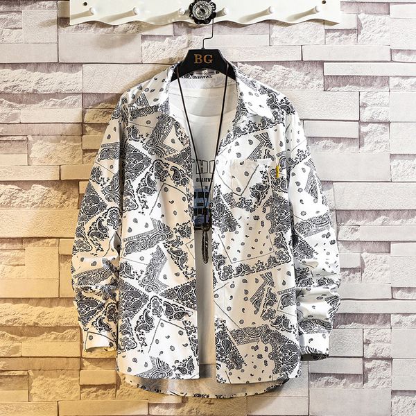 

2021 casual brand men's plaid shirts long sleeves new spring autumn oversize m-5xl niic, White;black