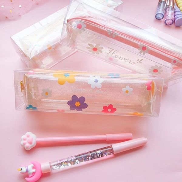 

pencil bags 1 pcs kawaii case flower school box pencilcase bag supplies stationery