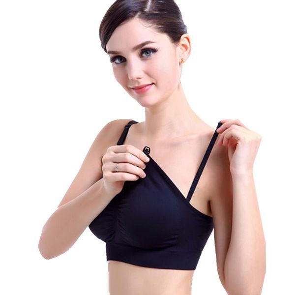 

maternity intimates vogue women's padded bra nursing bras full coverage brassiere est j2, White