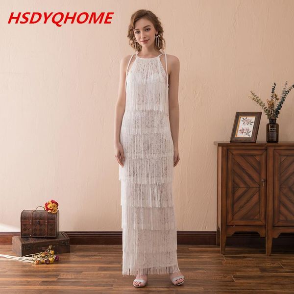 

party dresses white lace vestido de festa tiereies evening gowns tassel prom dress 2021, White;black
