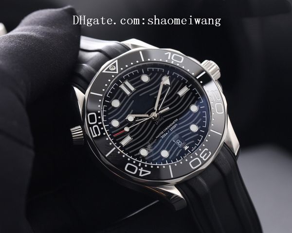 

2020 sea ceramic bezel business aqua watches 007 terra men sport wristwatches james bond boss master mens watch d1134, Slivery;black