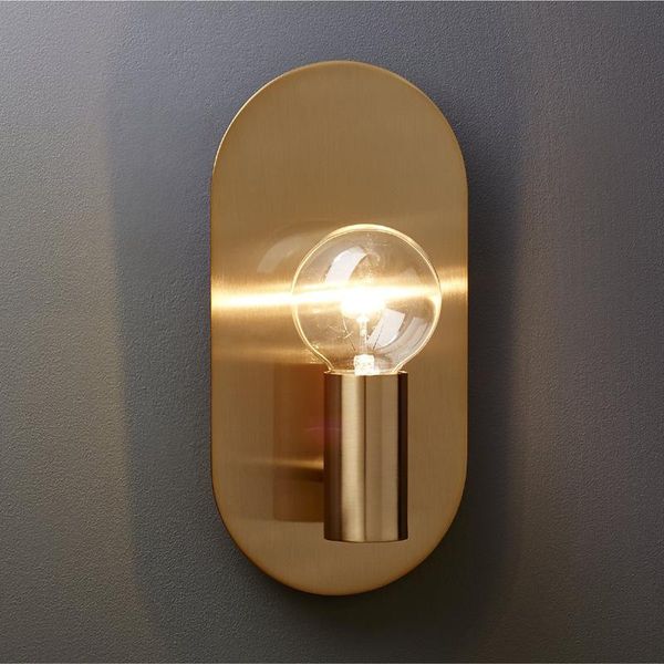

wall lamp modern bedroom gold copper simple light luxury el bedside indoor led