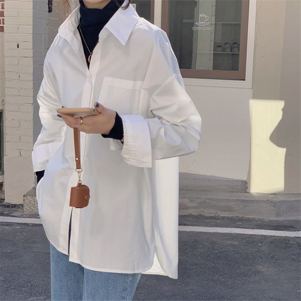 

2021 chic sweet gentle women blouses loose elegant minimalist new stylish solid office lady feminine shirts rapi, Black