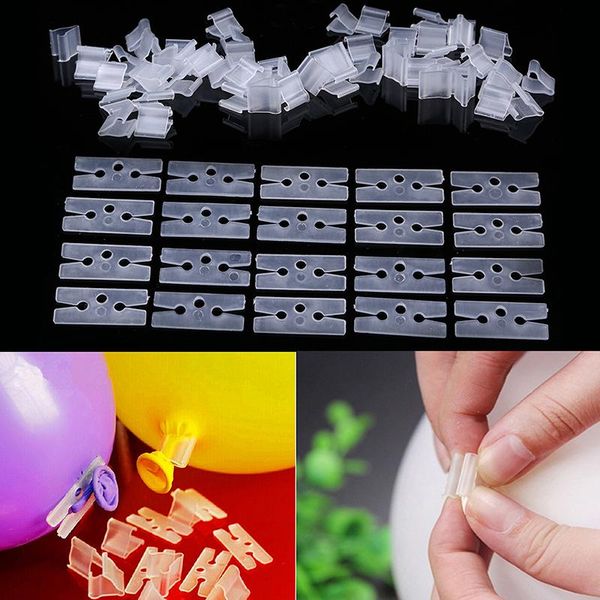 

party decoration 100pcs/lot v/h shape balloons sealing clip latex ballon buttons clips for wedding birthday supplies