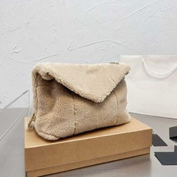 

new autumn and winter versatile cross-body bag atmospheric fashion net red plush chain