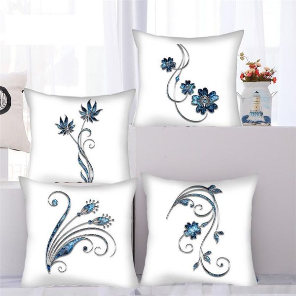 

cushion/decorative pillow floral printed cushion cover plant flower po decorative pillowcase for home decor sofa seat couch