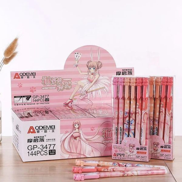 

mole oderma 0.50 erasable neutral pen 0.38mm student cartoon water