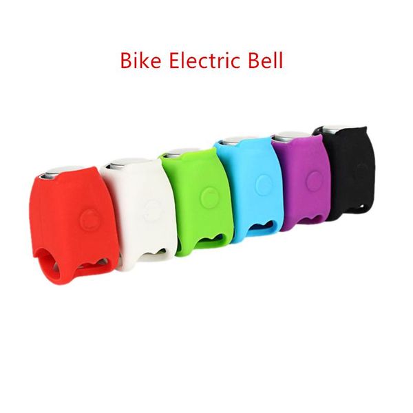 

bike horns electric cycling bells 120 db horn rainproof mtb bicycle handlebar bell silica gel shell accessories