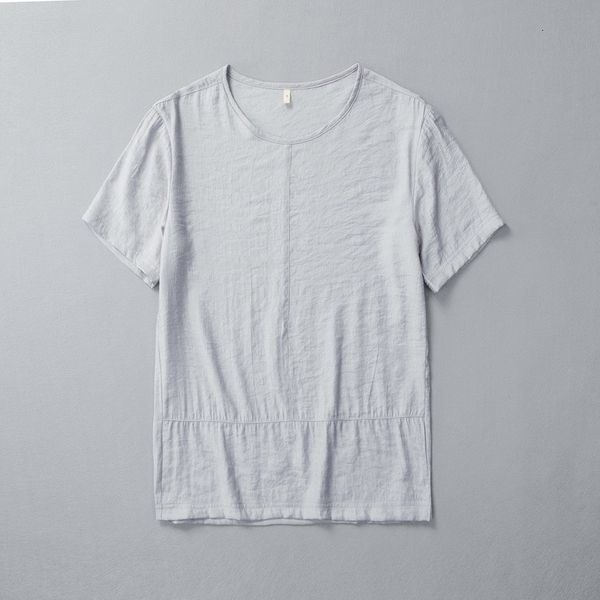 

2021 new vero manga curta camiseta em torno do pescoo de algodo camisa marca casual moda t camisas para homens slido tshirt ganv, White