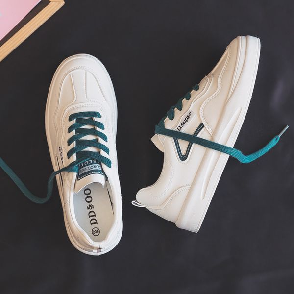 

dress shoes female leather shoes, low-platform casual, for students, spring 86s8, Black