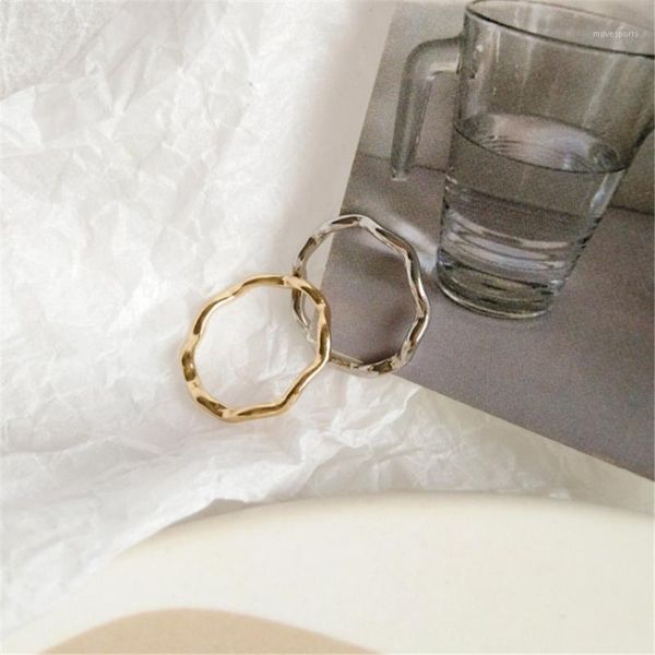 

wedding rings personality wild wave beautiful ring creative trend daily wear temperament women's and men's couple jewelry wholesal, Slivery;golden