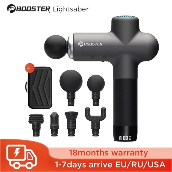 Booster Lightaber Smart-HiT Профессиональный массажный пистолет с 80 мм глубиной 15 кг подшипника подшипника боли для облегчения тела 211229