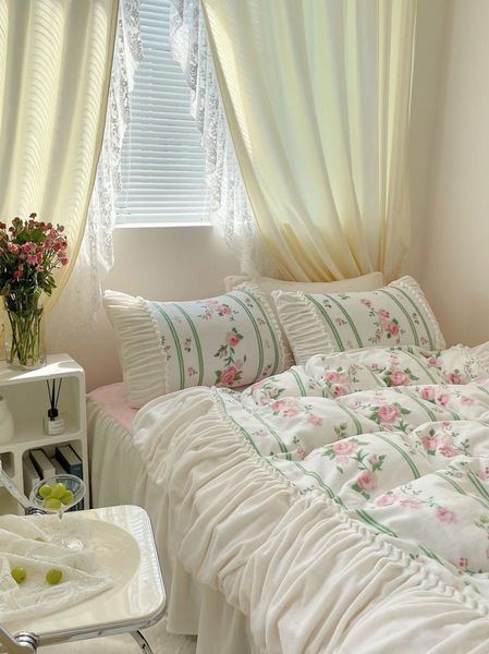 

bedding sets floral print set euro bed linen duvet cover  bedsheet winter french vintage quilt covers bedspread on the