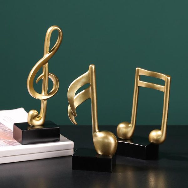 

decorative objects & figurines modern simplicity creative resin crafts staff musical notes ornaments home bedroom study decorations decorati