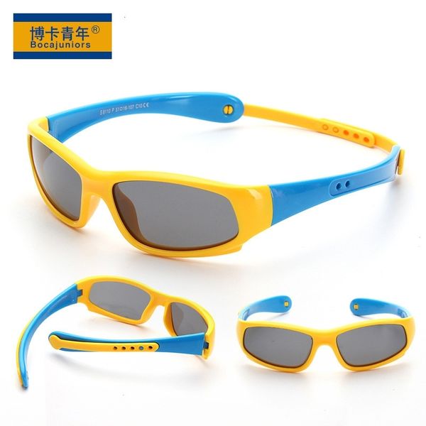 

2021 new silicone children's polarized riding sports sunglasses baby sunglasses 8110