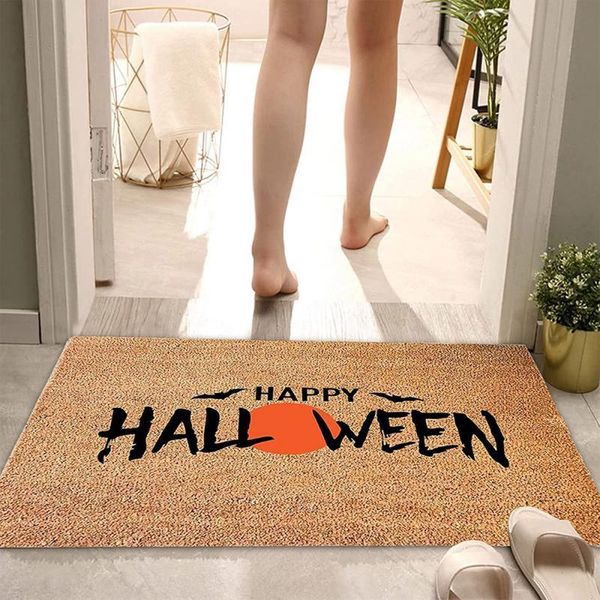 

carpets halloween carpet rug non-slip entrance doormat flannel floor mats bath mat home bathroom absorbent festival decor door pads