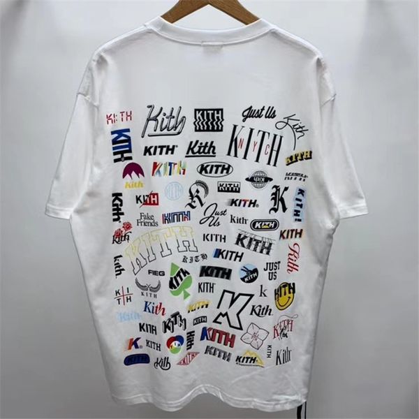 

2021 new ss novel t shirt men women 1:1 version streetwear kith t-shirts tees o-neck dbed, White