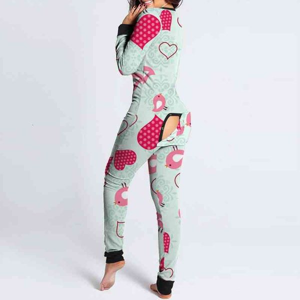 

40 casual jumpsuit women print long sleeve button flap nightwear jumpsuit bodysuit playsuit romper sleepware, Black;white