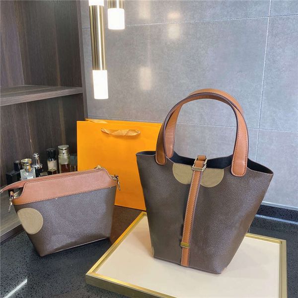 

fashion bags drawstring women bucket bag letter printing classical design handbag 2 pieces 21 new womens hasp handbags crossbody bags