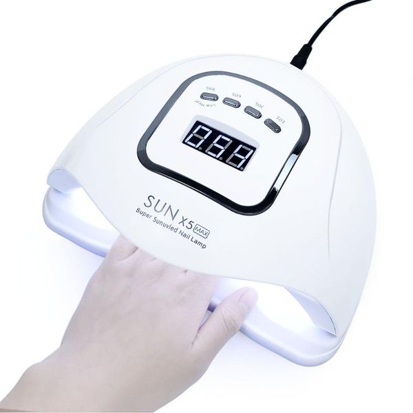 

nail dryers 2021 professional led uv dryer gel polish lamp salon manicure tools sun x5 max 120w timer auto sensor art machine