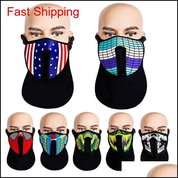 

designer mask christmas halloween face mask designer led luminous masks el cold light motorcycle luminous facemask cosplay gwc3325 pg5 m0dya