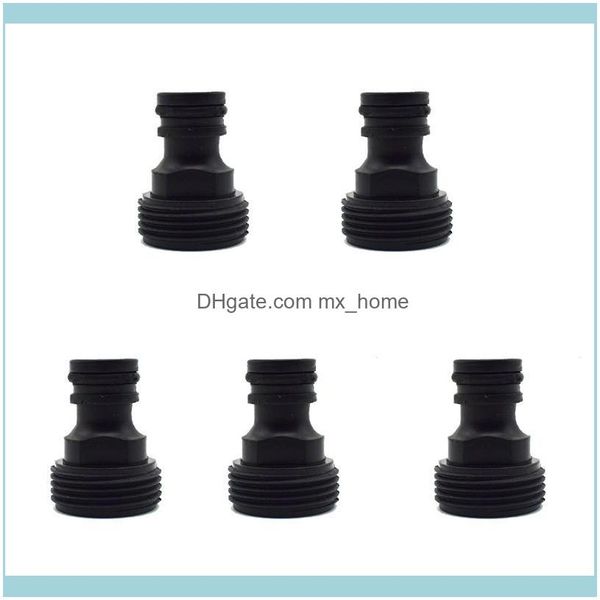 Forniture Patio, Prato Casa Giardino5Pcs Tubo da Giardino Adattatore Raccordo Rapido 25Mm Connettore Filettatura Maschio Tubo Acqua Irrigazione a goccia Irrigazione Eq