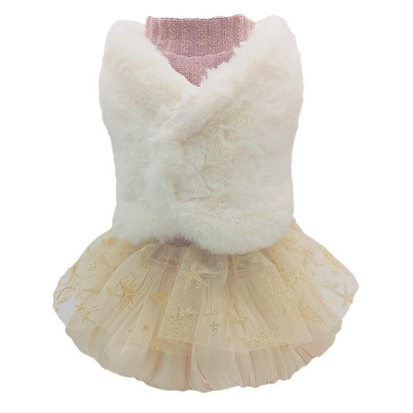 

dog apparel vest jacket bottoming skirts for dogs warm autumn winter tutu dresses pet clothing small cat clothes