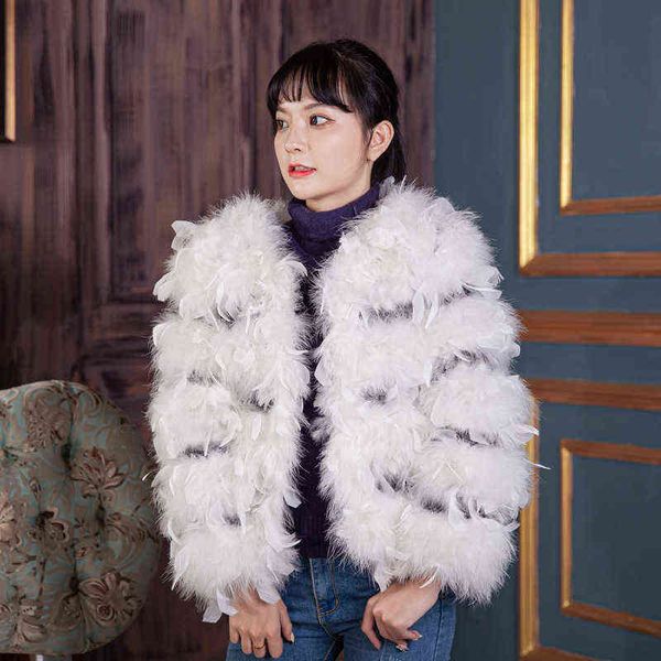 

bacai autumn and winter domestic korean flocking lapel long sleeve fur haining fur 211207, Black