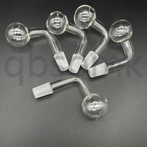 QBsomk Ciotola di vetro 14mm 18mm Narghilè Pyrex spesso trasparente Bruciatore tubo Maschio Giunto femmina per acqua Bong oil Rigs