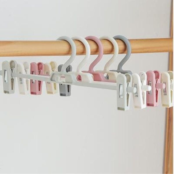 

laundry bags 3pcs multifunction clothes hanger with 2 clips portable antiskid drying rack home storage organizer