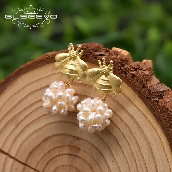 

dangle & chandelier glseevo christmas jewelry drop earrings for girl gift korean 2021 original design handmade bee style ge0990d, Silver