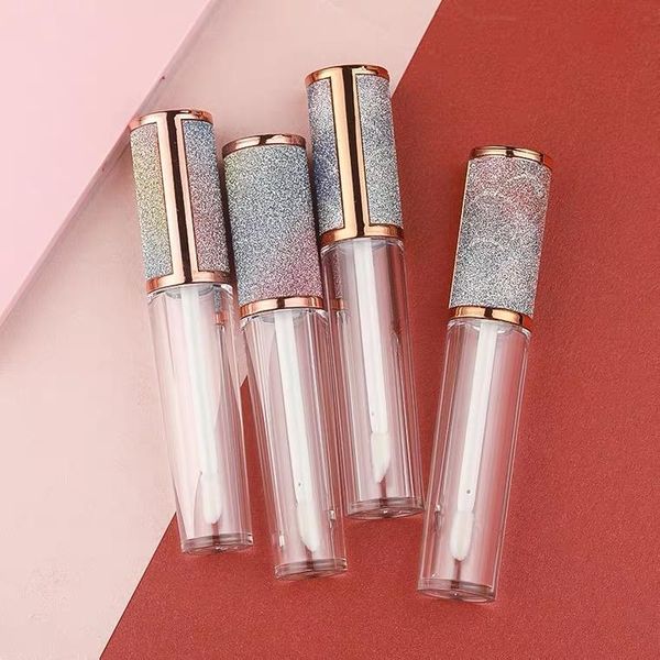 

storage bottles & jars 20pcs empty lip gloss tube bottle refillable glaze with wand, oil sample container