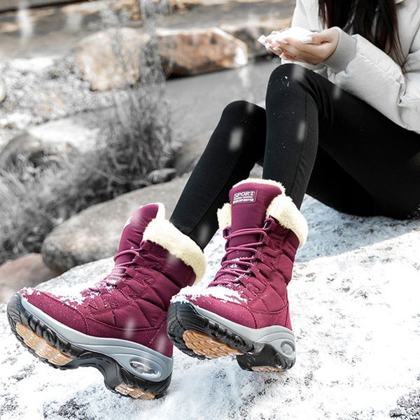 

new boot snow shoe middle circle competition until winter boots women black shoes r0qc