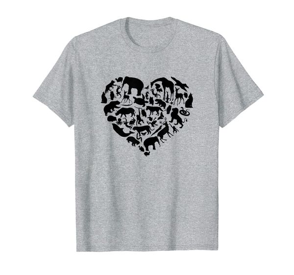 

World Animals day Love Heart graphic icon Planet Earth Day T-Shirt, Mainly pictures