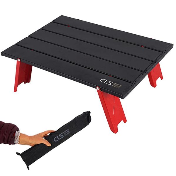 

hooru camping outdoor table backpacking portable ultralight folding table with carry bag mini beach garden furniture picnic desk