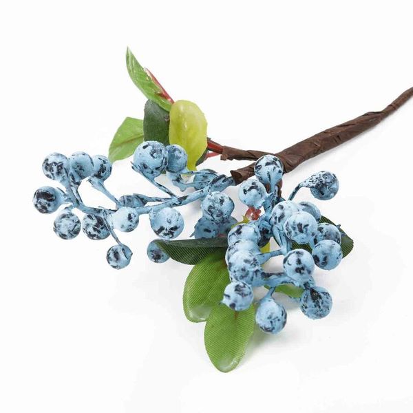 

decorative flowers & wreaths berry silk flower leaf bouquet home party wedding garden ornaments light weight