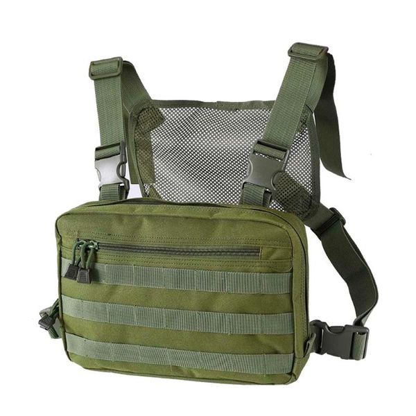 

stuff sacks tactical chest rig bag adjustable multi-functional molle tool pouch shoulder vest for hunting