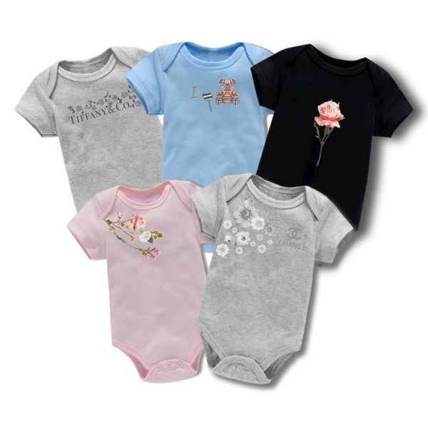 

rompers keescewow 2021 fashion baby summer clothes romper short-sleeve bodysuits infant girl, Blue