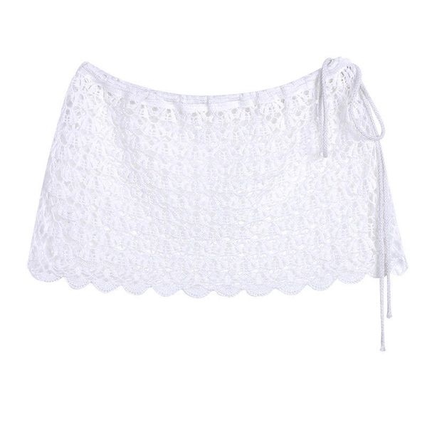 

skirts 2021 fashion women summer casual high waist lace mini shirts, Black
